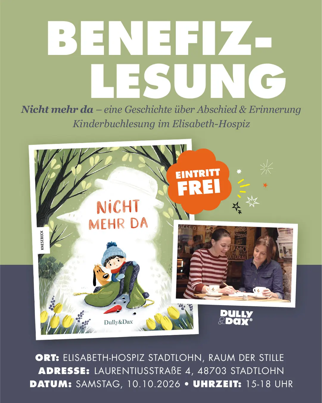 Buchcover: Nicht mehr da, von Dully & Dax